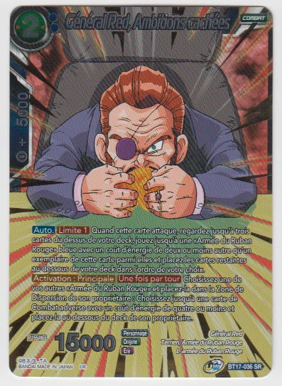 B17-036 Général Red, Ambitions cachées - Cartes Dragon Ball Super