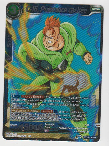 B17-048 C-16, Puissance cachée - Cartes Dragon Ball Super