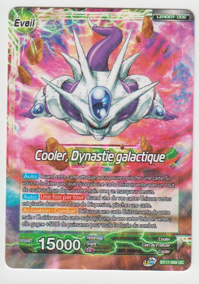 B17-059 Cooler // Cooler, Dynastie galactique - Cartes Dragon Ball Super