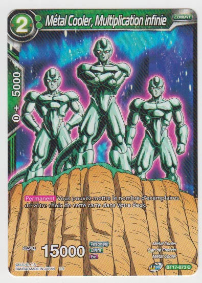 B17-073 Métal Cooler, Multiplication infinie - Cartes Dragon Ball Super