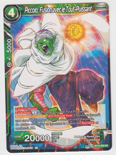 B17-076 Piccolo, Fusion avec le Tout-Puissant - Cartes Dragon Ball Super