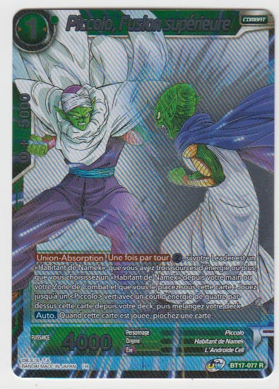 B17-077 Piccolo, Fusion supérieur - Cartes Dragon Ball Super