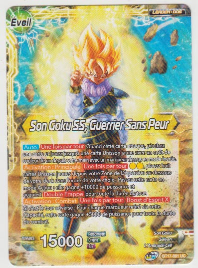B17-081 Son Goku // Son Goku SS, Guerrier Sans Peur - Cartes Dragon Ball Super