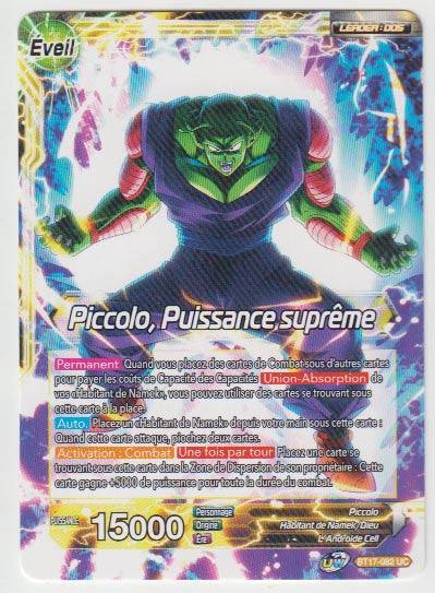B17-082 Piccolo, Puissance suprême - Cartes Dragon Ball Super