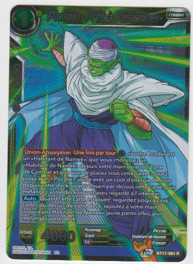 B17-091 Piccolo, Prêt à Fusionner - Cartes Dragon Ball Super