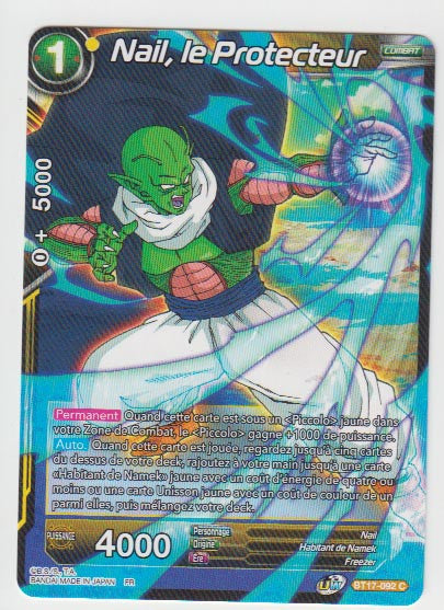 B17-092 Nail, le Protecteur - Cartes Dragon Ball Super