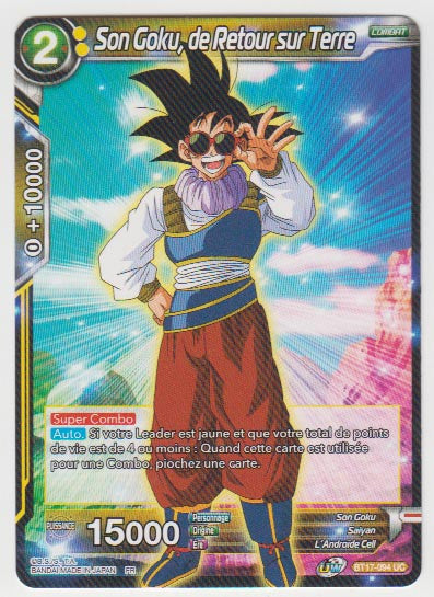 B17-094 Son Goku, de Retour sur Terre - Cartes Dragon Ball Super