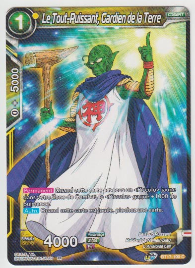 B17-100 Le Tout-Puissant, Gardien de la Terre - Cartes Dragon Ball Super