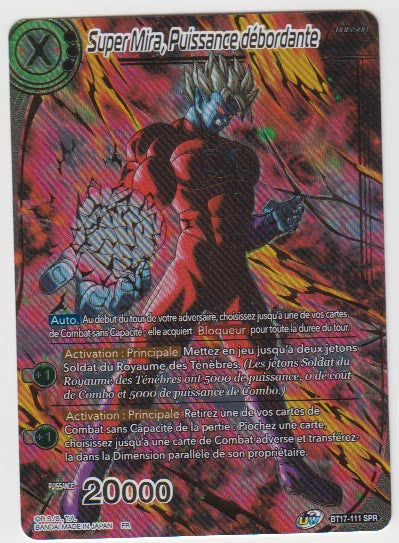 B17-111 SPR Super Mira, Puissance débordante - Cartes Dragon Ball Super