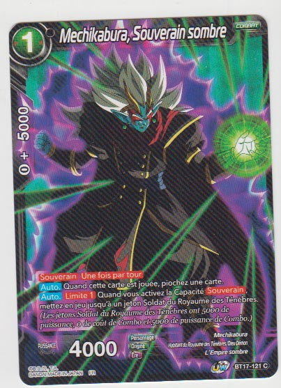 B17-121 Mechikabura, Souverain sombre - Cartes Dragon Ball Super