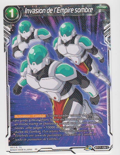 B17-129 Invasion de l'Empire sombre - Cartes Dragon Ball Super