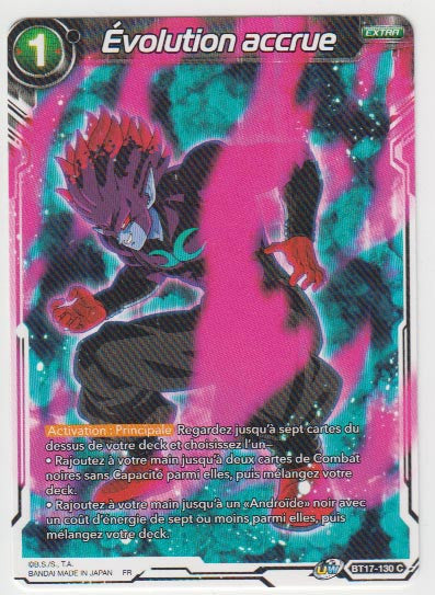 B17-130 Évolution accrue - Cartes Dragon Ball Super