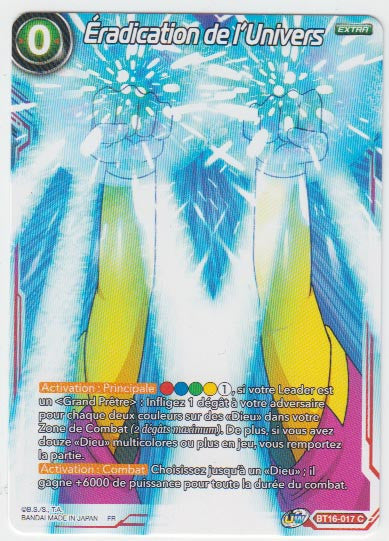 Éradication de l'Univers : BT16-017 (C)