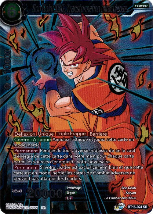 Son Goku SSG, Tranformation miraculeuse : BT16-024 (V.1 - SR)