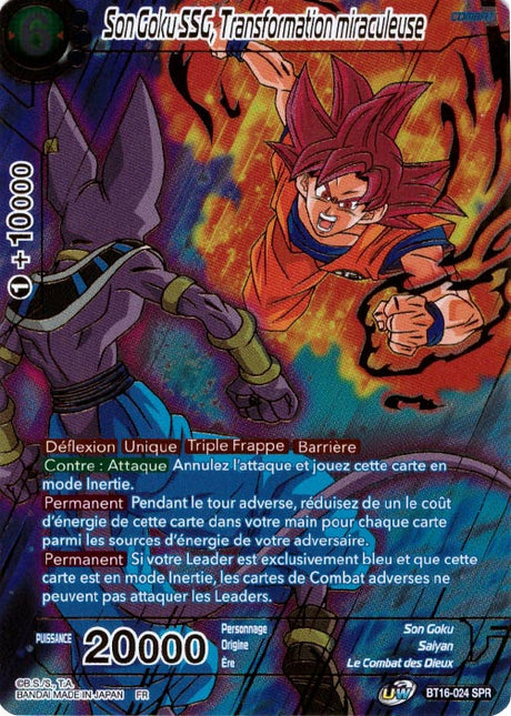 Son Goku SSG, Tranformation miraculeuse : BT16-024 (V.2 - SPR)
