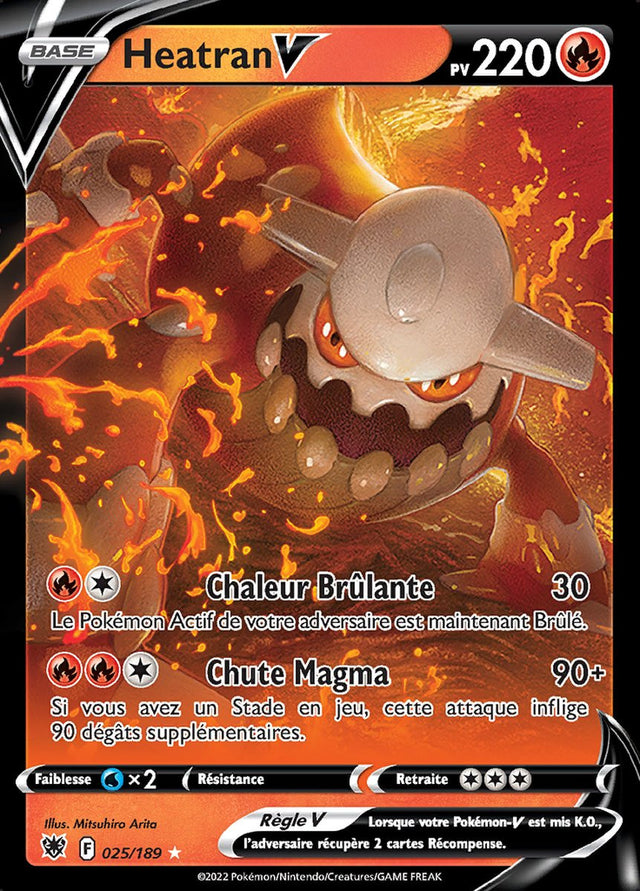 Heatran V - EB10 025/189 - Astres Radieux SWSH10 - Cartes Pokémon