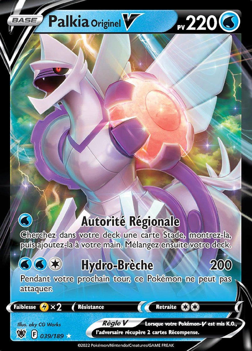 Palkia Originel V - EB10 039/189 - Astres Radieux SWSH10 - Cartes Pokémon