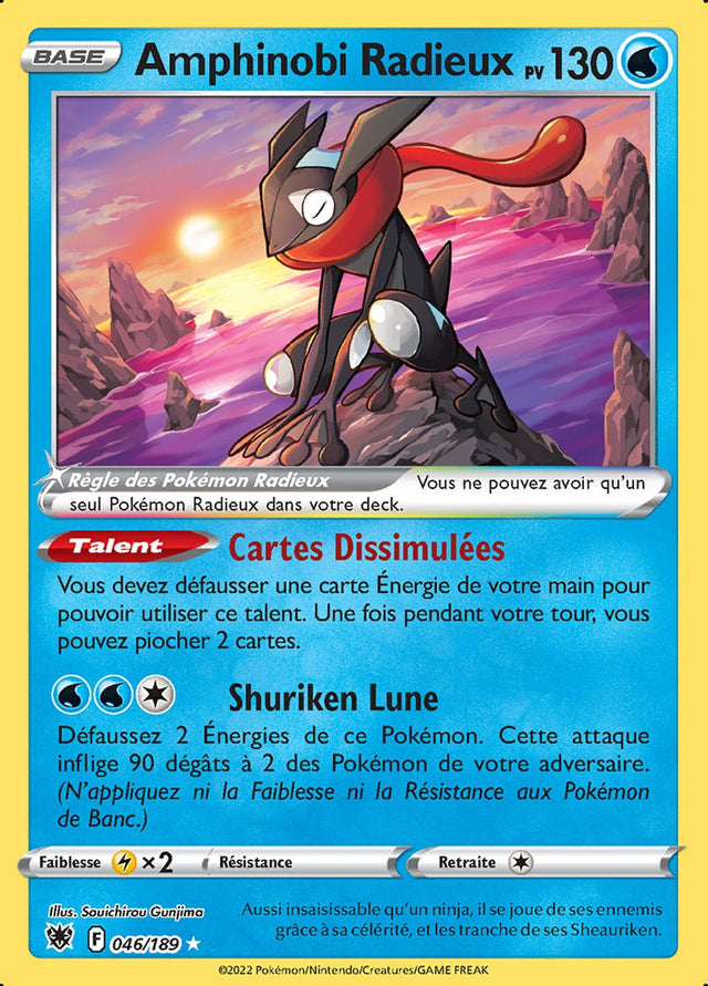 Amphinobi Radieux - EB10 046/189 - Astres Radieux SWSH10 - Cartes Pokémon