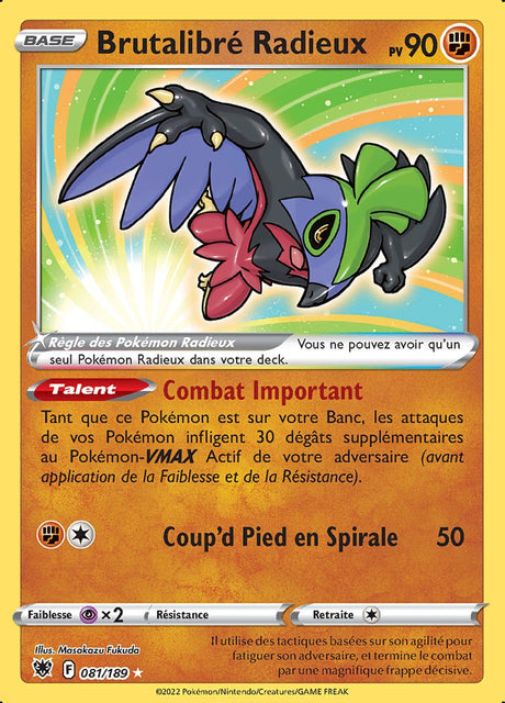 Brutalibré Radieux - EB10 081/189 - Astres Radieux SWSH10 - Cartes Pokémon