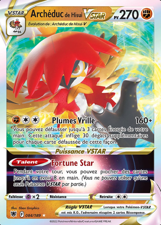 Archéduc de Hisui VSTAR - EB10 084/189 - Astres Radieux SWSH10 - Cartes Pokémon