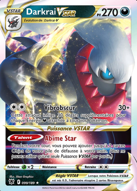 Darkrai VSTAR - EB10 099/189 - Astres Radieux SWSH10 - Cartes Pokémon