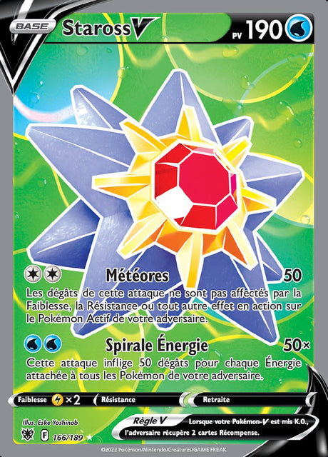 Staross V - EB10 166/189 - Astres Radieux SWSH10 - Cartes Pokémon