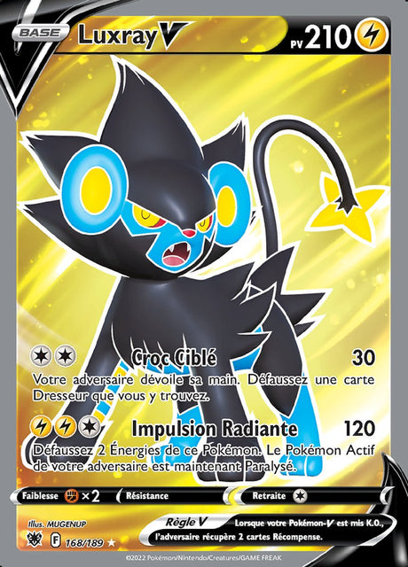 Luxray V - EB10 168/189 - Astres Radieux SWSH10 - Cartes Pokémon