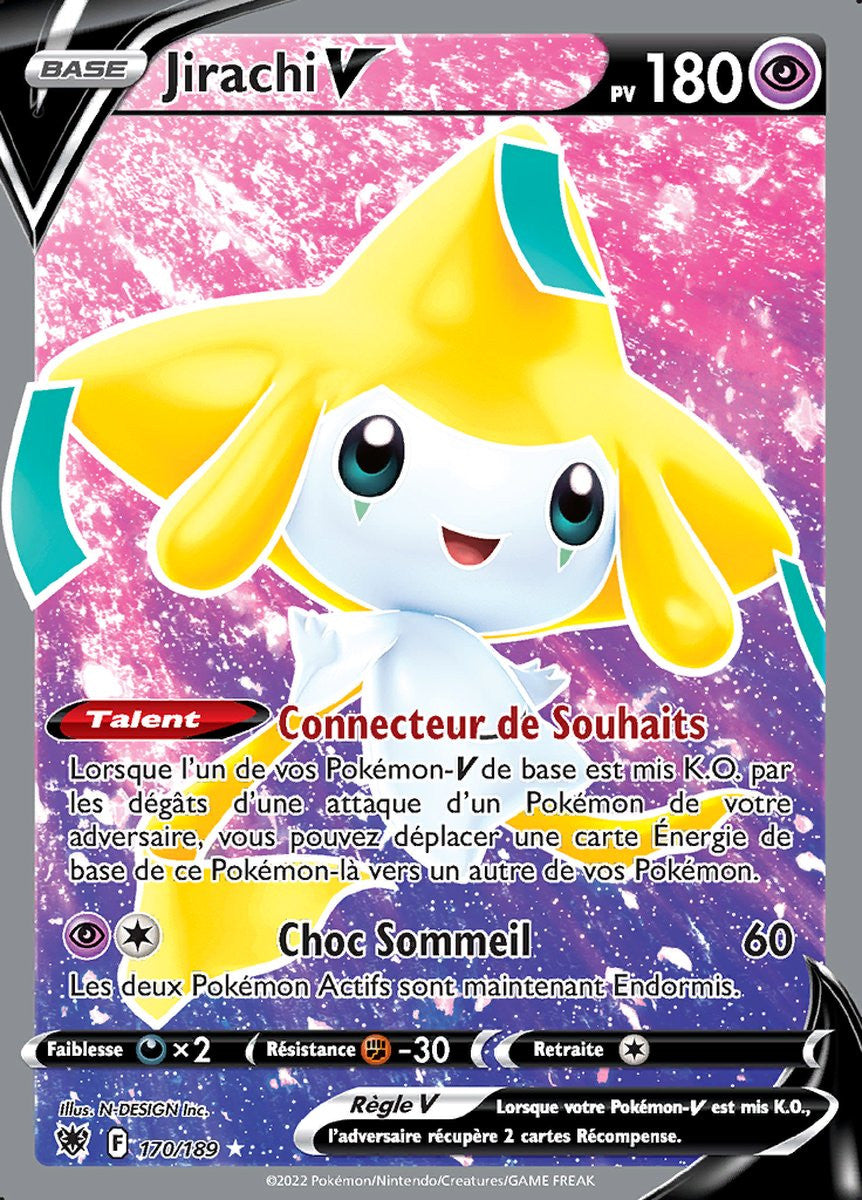 Jirachi V - EB10 170/189 - Astres Radieux SWSH10 - Cartes Pokémon