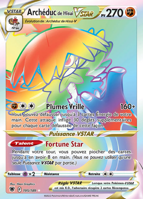 Archéduc de Hisui VSTAR - EB10 195/189 - Astres Radieux SWSH10 - Cartes Pokémon