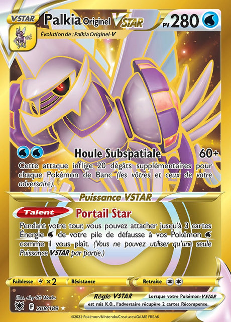 Palkia Originel VSTAR - EB10 208/189 - Astres Radieux SWSH10 - Cartes Pokémon