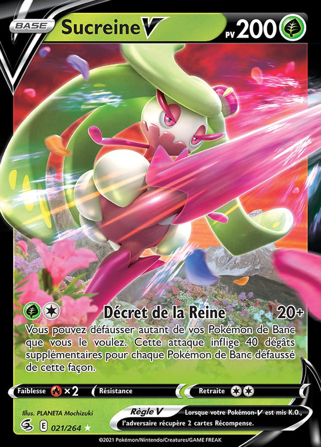 Sucreine V - EB08 021/264 - Poing de Fusion SWSH08 - Cartes Pokémon