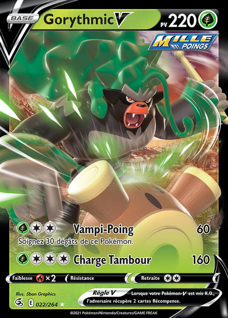 Gorythmic V - EB08 022/264 - Poing de Fusion SWSH08 - Cartes Pokémon