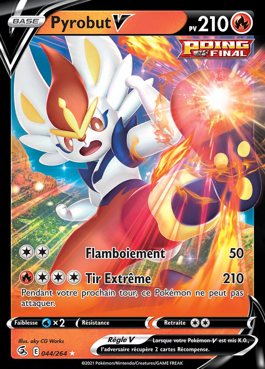 Pyrobut V - EB08 044/264 - Poing de Fusion SWSH08 - Cartes Pokémon