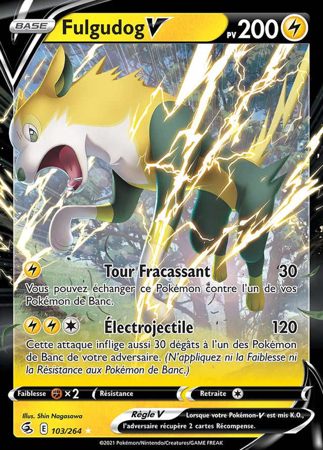 Fulgudog V - EB08 103/264 - Poing de Fusion SWSH08 - Cartes Pokémon