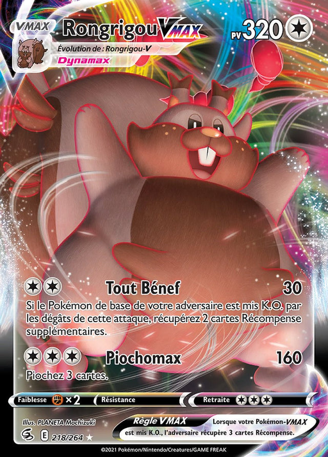 Rongrigou VMAX - EB08 218/264 - Poing de Fusion SWSH08 - Cartes Pokémon