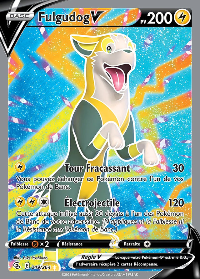 Fulgudog V - EB08 249/264 - Poing de Fusion SWSH08 - Cartes Pokémon