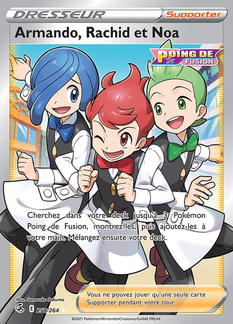 Armando, Rachid et Noa - EB08 258/264 - Poing de Fusion SWSH08 - Cartes Pokémon