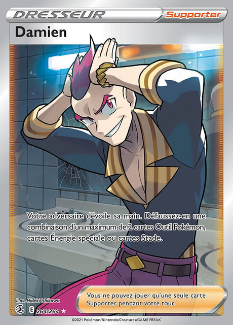 Damien - EB08 264/264 - Poing de Fusion SWSH08 - Cartes Pokémon