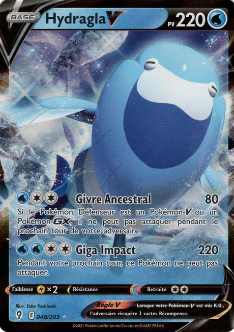 Hydragla V - EB07 048/203 - Évolution Céleste SWSH07 - Cartes Pokémon
