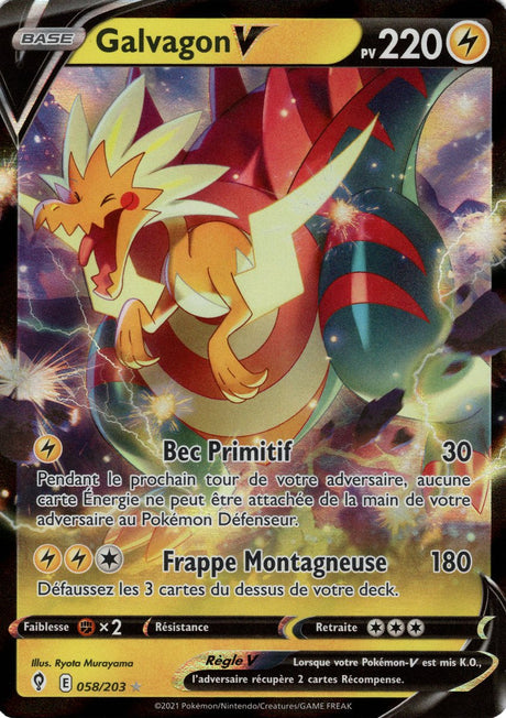 Galvagon V - EB07 058/203 - Évolution Céleste SWSH07 - Cartes Pokémon