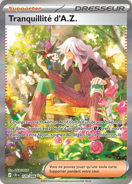 Tranquillité d'A.Z. (CRI 120/086) - ME04 Chaos Ascendant - Carte Pokémon