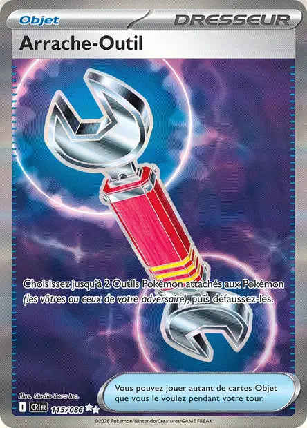 Arrache-Outil (CRI 115/086) - ME04 Chaos Ascendant - Carte Pokémon
