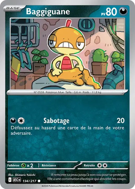 Baggiguane (ASC 134/217) - ME02.5 Héros Transcendants - Carte Pokémon - DracauGames