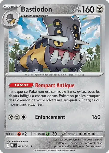 Pokémon - ME05 Nuit Noire - Bastiodon (PBL 062/084)