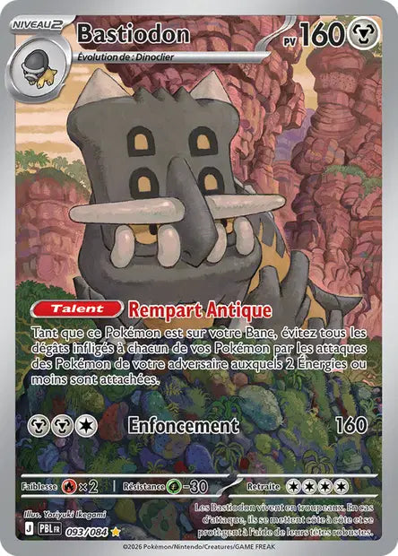 Pokémon - ME05 Nuit Noire - Bastiodon (PBL 093/084)