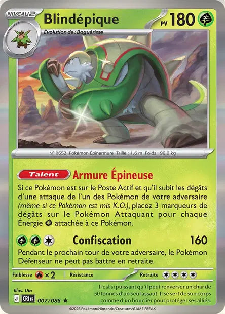 Blindépique (CRI 007/086) - ME04 Chaos Ascendant - Carte Pokémon - DracauGames