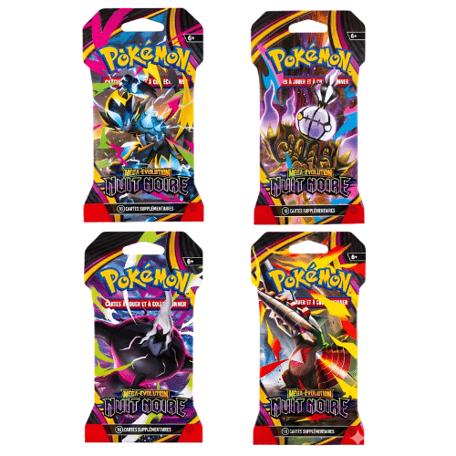 [PRÉCOMMANDE 17/07/2026] Pokémon - ArtSet de 4 Boosters Blister ME05 - Méga-Évolutions : Nuit Noire