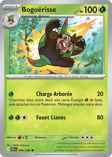 Boguérisse (CRI 006/086) - ME04 Chaos Ascendant - Carte Pokémon - DracauGames