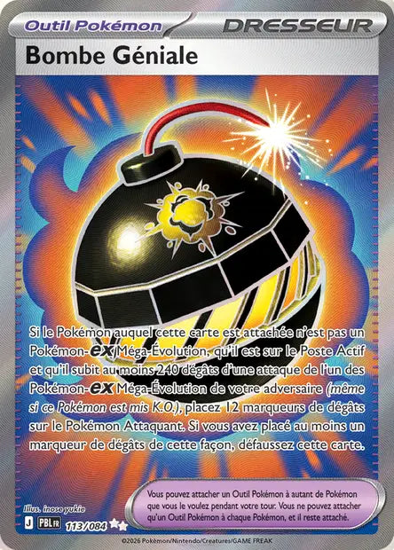 Pokémon - ME05 Nuit Noire - Bombe Géniale (PBL 113/084)