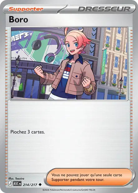 Boro (ASC 214/217) - ME02.5 Héros Transcendants - Carte Pokémon